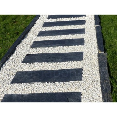 Dalle en ardoise noire 100x30 cm ép.3 cm (unité)