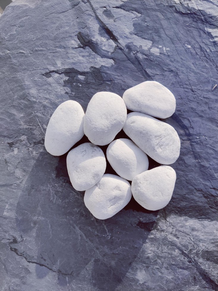 Galet Marbre blanc de carrare 40/60 - 350KG