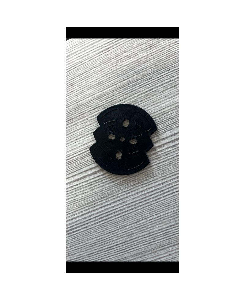 Rondelle noire 60 x 55 x 3 mm pour fixation